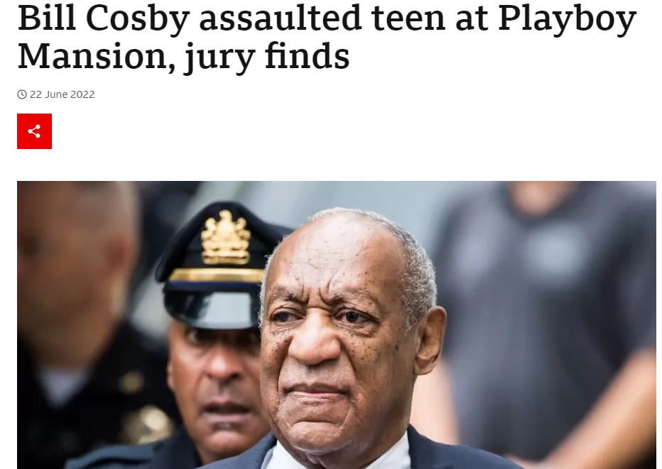Bill Cosby a agressé une adolescente au manoir Playboy, selon un jury